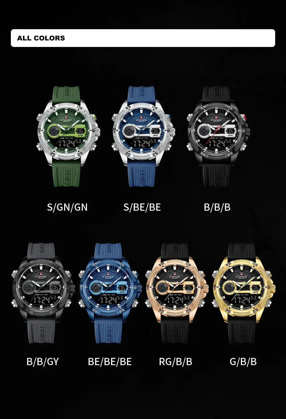 naviforce military sports watch my shop saver