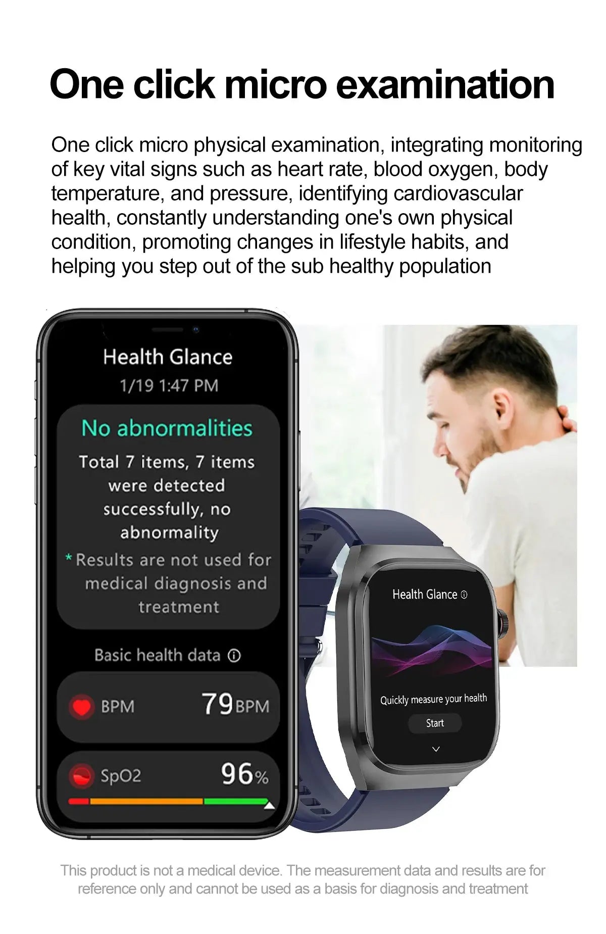 2024 smartwatch: medical grade - 2.04" my shop saver