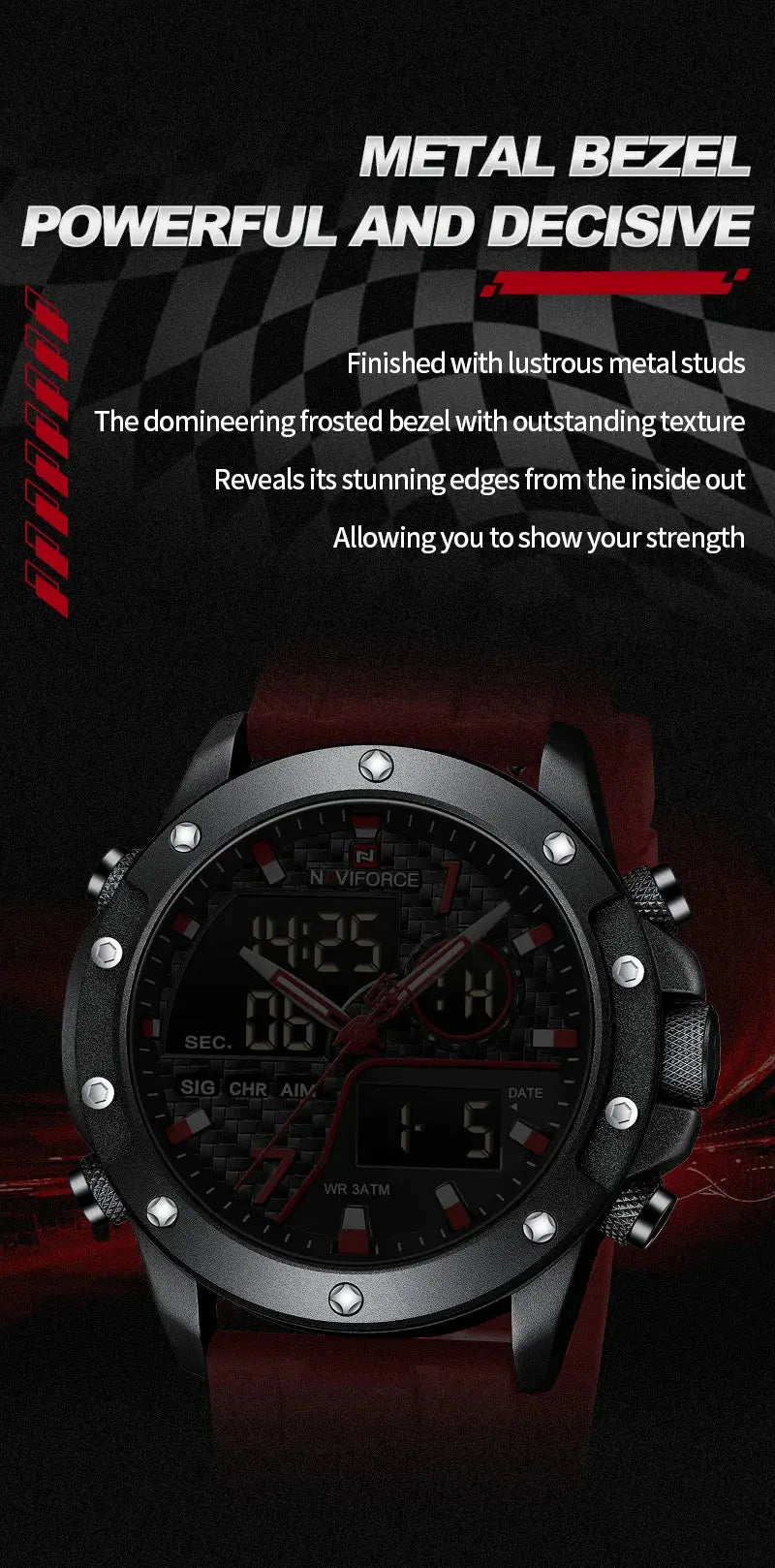 naviforce sports multifunctional watch my shop saver