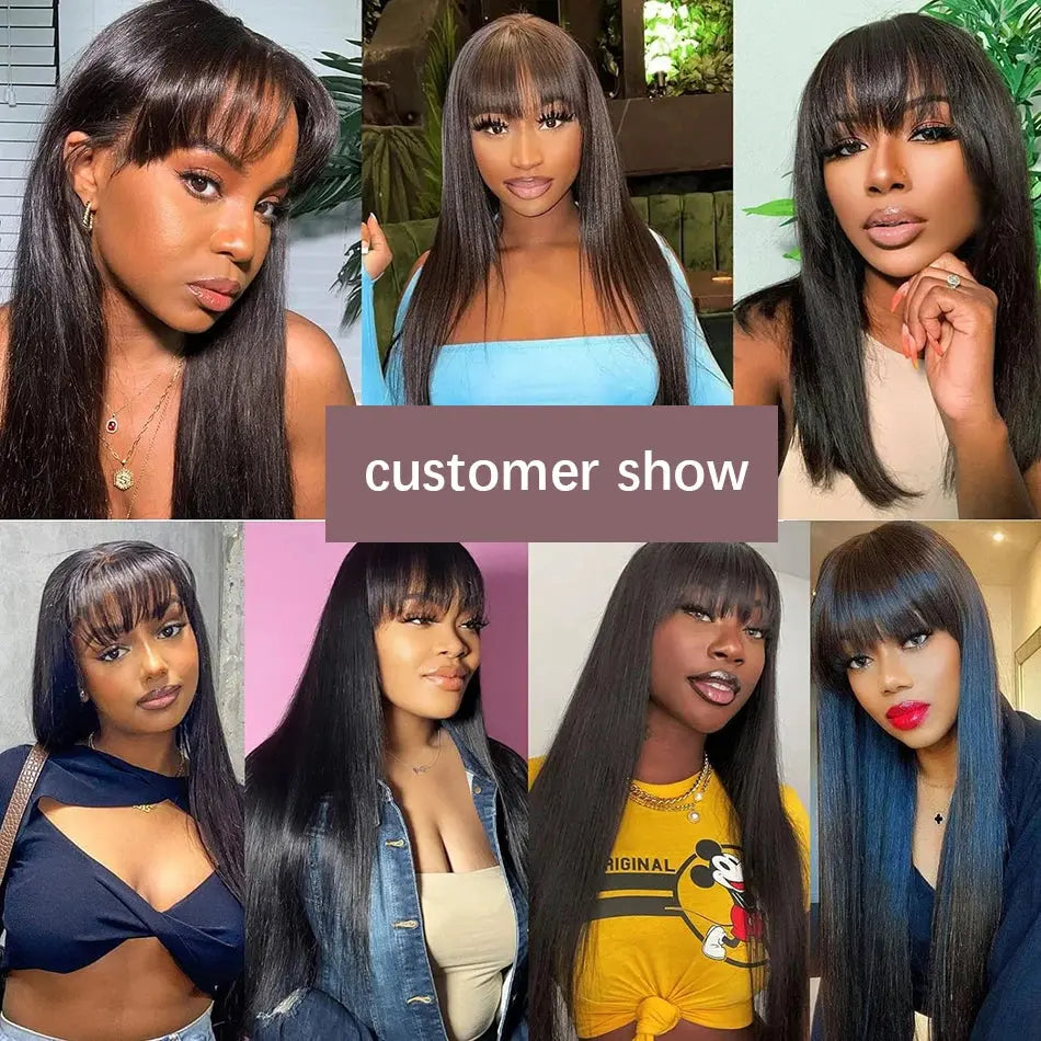 3x1 middle part brazilian human hair wig with bangs my shop saver