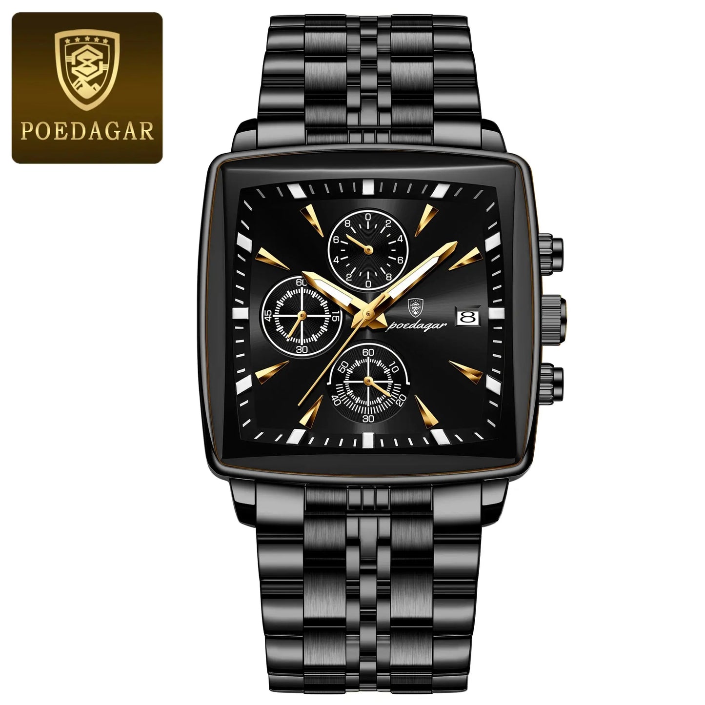 poedagar luxury square sport watch my shop saver