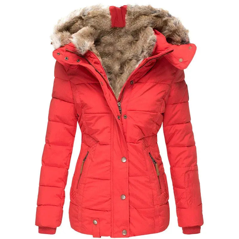 winter puffer jacket with faux fur my shop saver