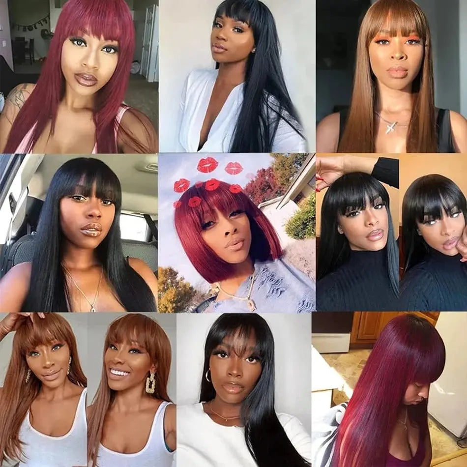 3x1 middle part brazilian human hair wig with bangs my shop saver