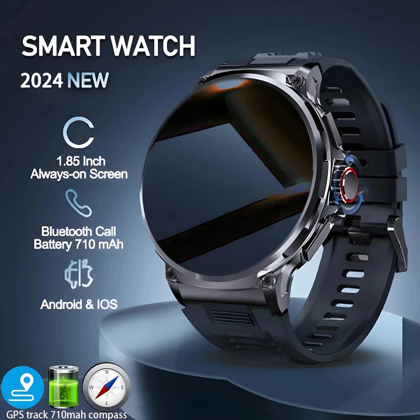 1.85" ultra hd smart watch my shop saver