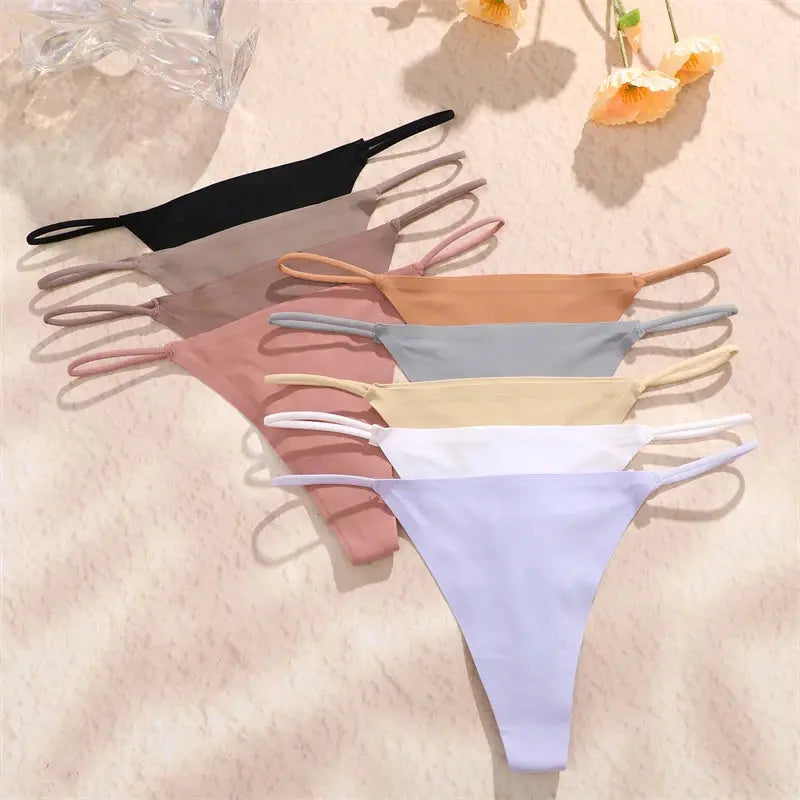 5 pcs seamless silk thongs my shop saver