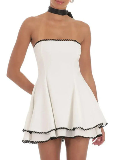 Summer Strapless Mini Dress My Shop Saver