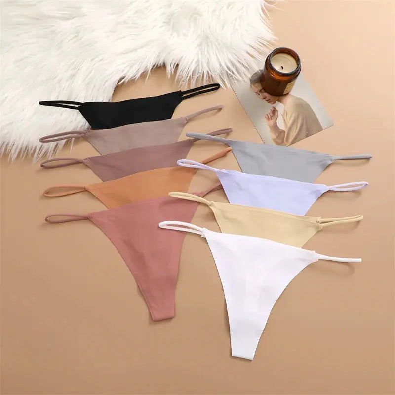 5 pcs seamless silk thongs my shop saver