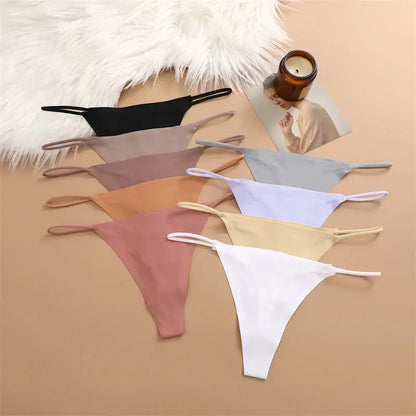 5 Pcs Seamless Silk Thongs My Shop Saver