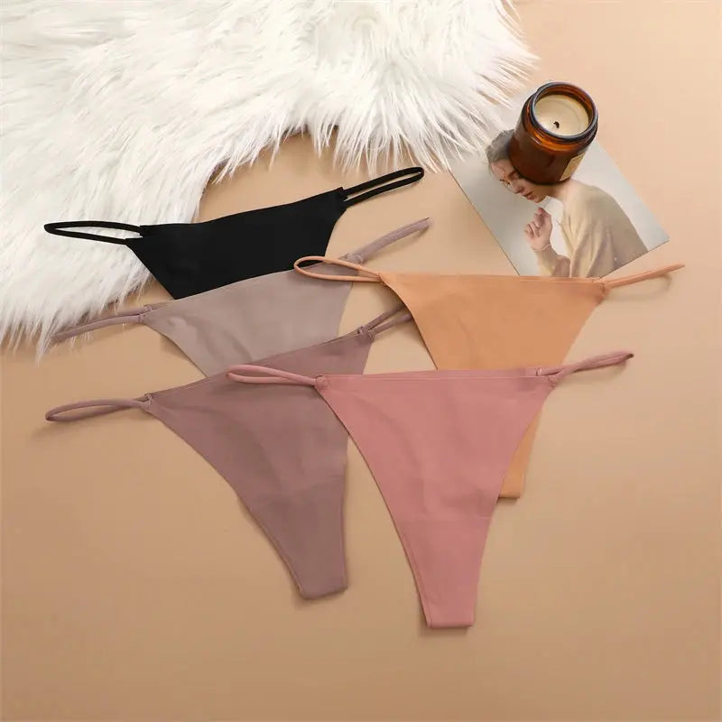 5 pcs seamless silk thongs my shop saver