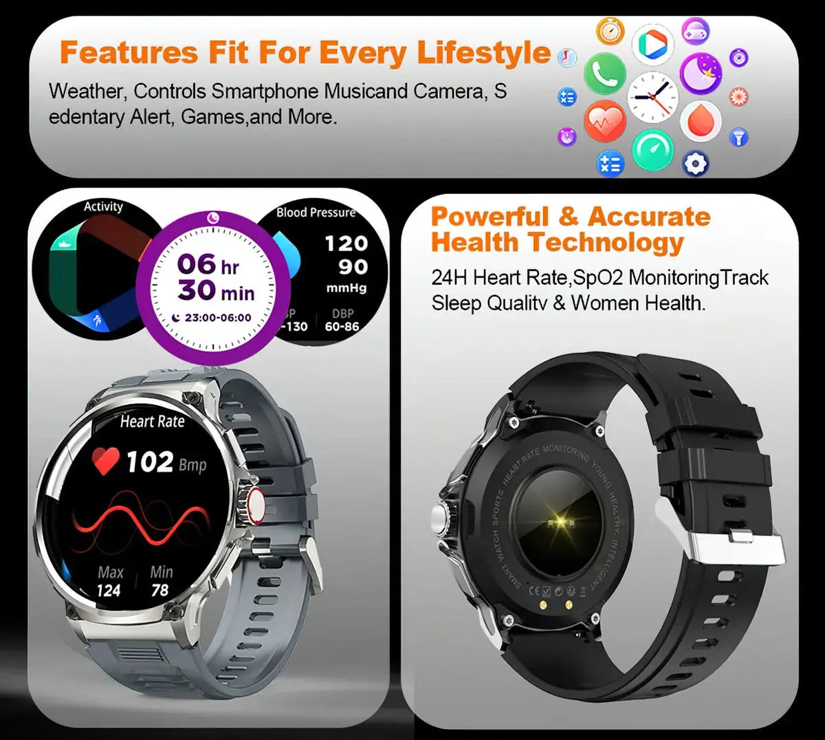 2024 smart watch for huawei & xiaomi my shop saver