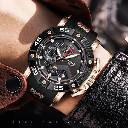 LIGE Men's Luxury Watch My Shop Saver