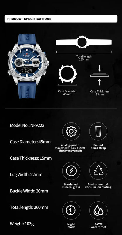 NAVIFORCE Military Sports Watch My Shop Saver