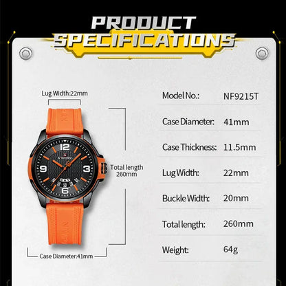 NAVIFORCE Creative TPU Strap Sports Wristwatch My Shop Saver