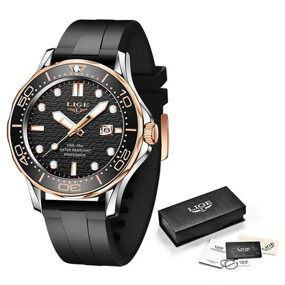 LIGE Luxury Dive Watch For Men My Shop Saver