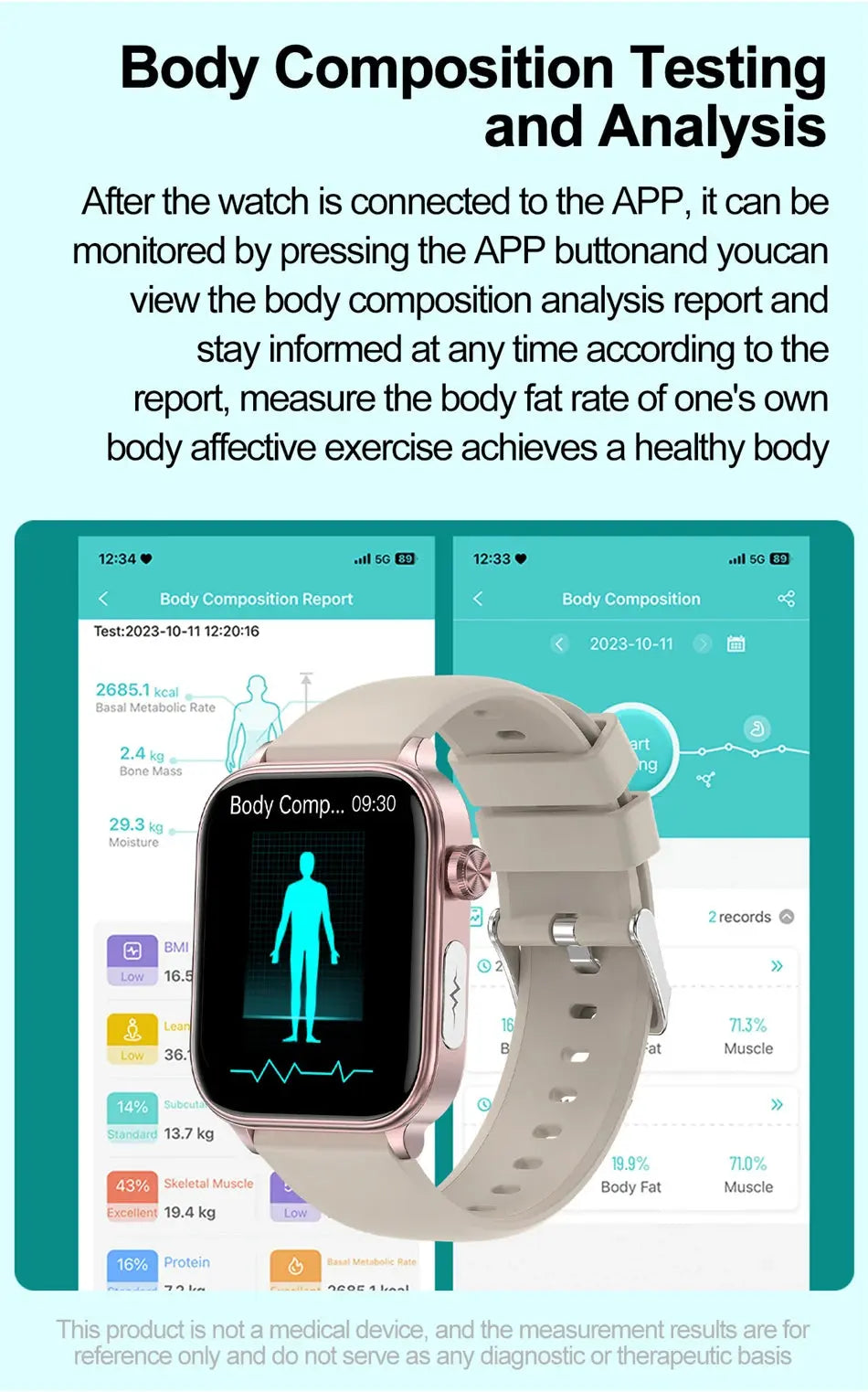 medical grade smart watch - 1.96" my shop saver