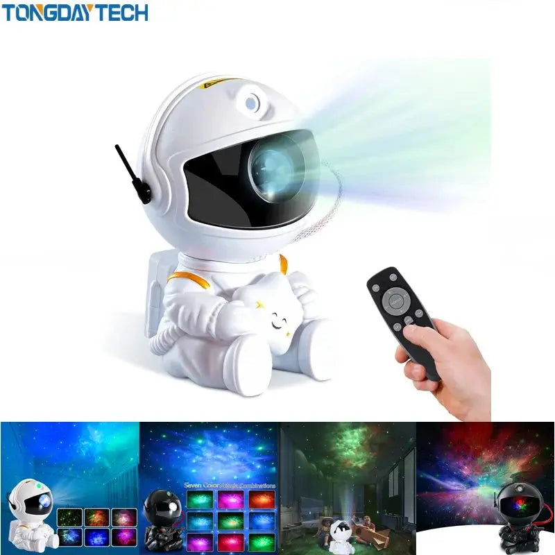 galaxy star projector astronaut night light my shop saver