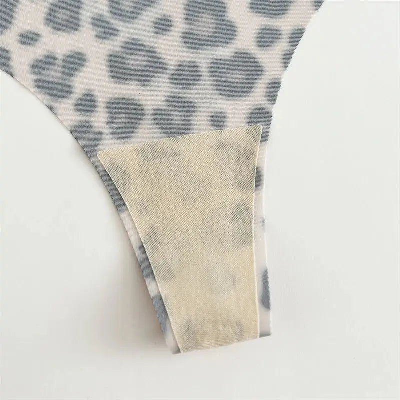 4 pcs leopard print seamless thongs my shop saver