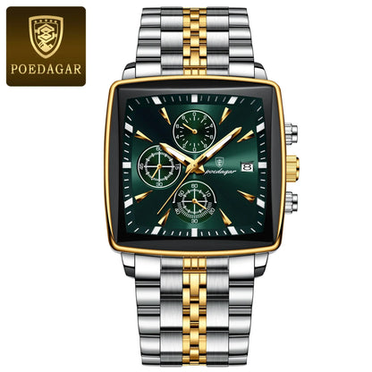 POEDAGAR Luxury Square Sport watch My Shop Saver