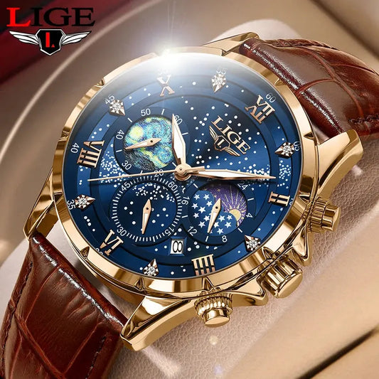 LIGE Men's Quartz Watch My Shop Saver