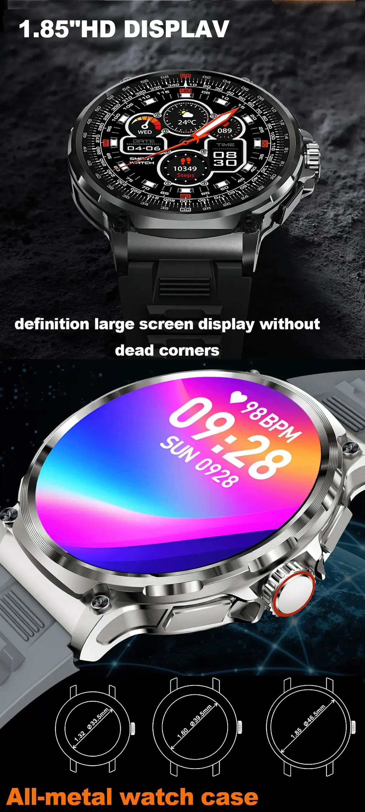 1.85" ultra hd smart watch my shop saver