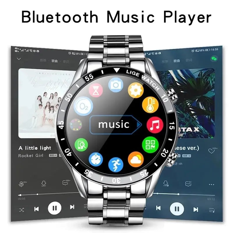 lige luxury touch screen smart watch my shop saver