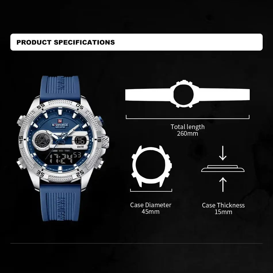 naviforce military sports watch my shop saver