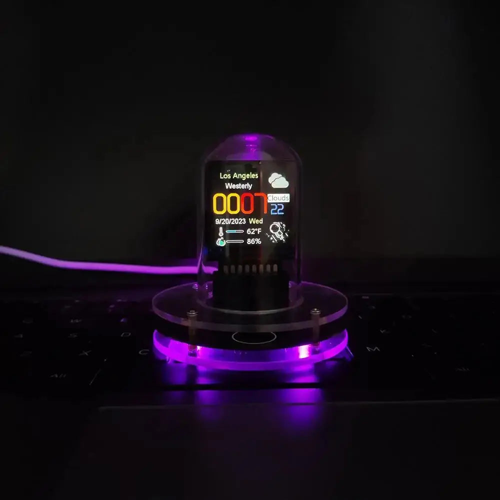 smart wi-fi nixie tube digital decor my shop saver