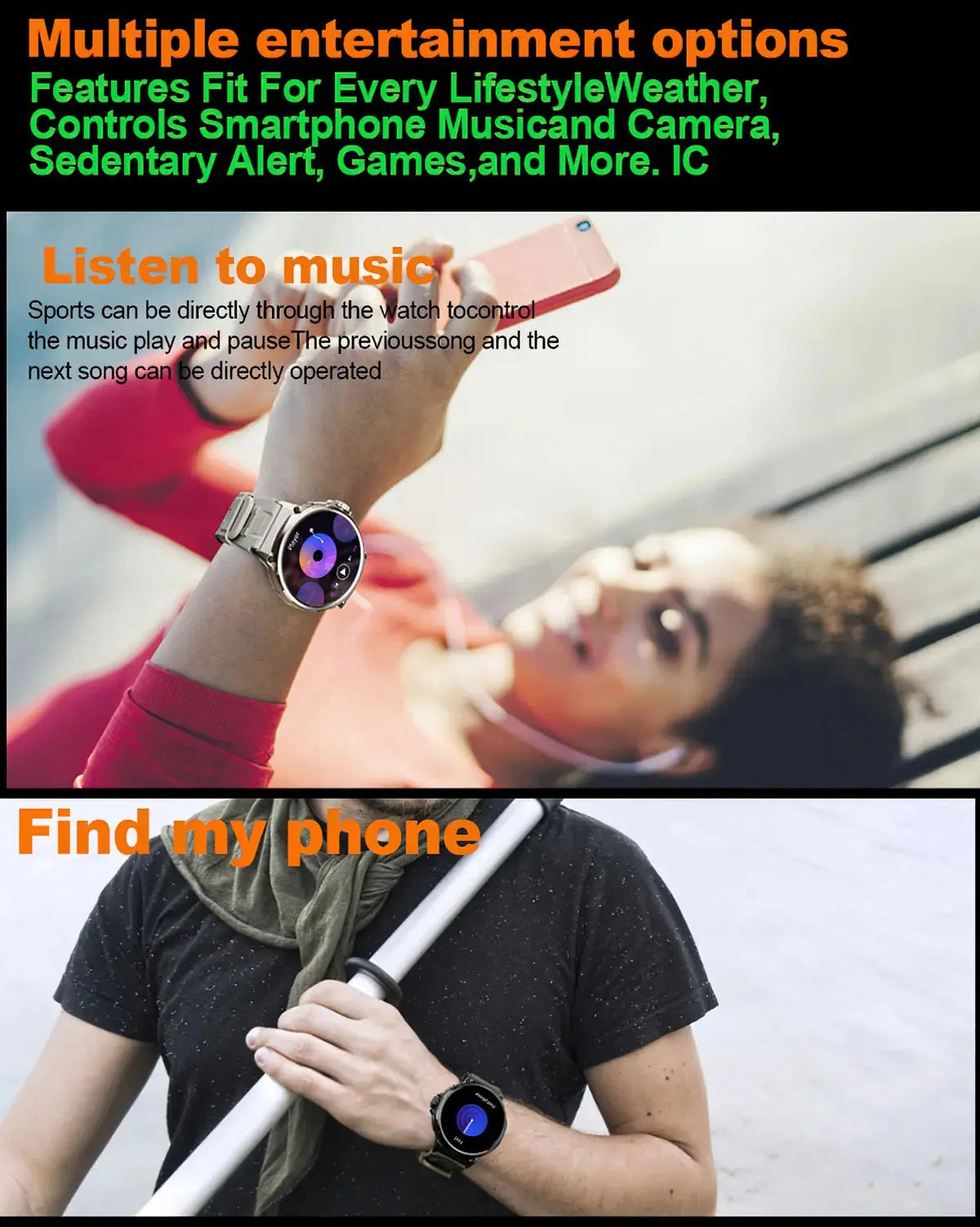 1.85" ultra hd smart watch my shop saver