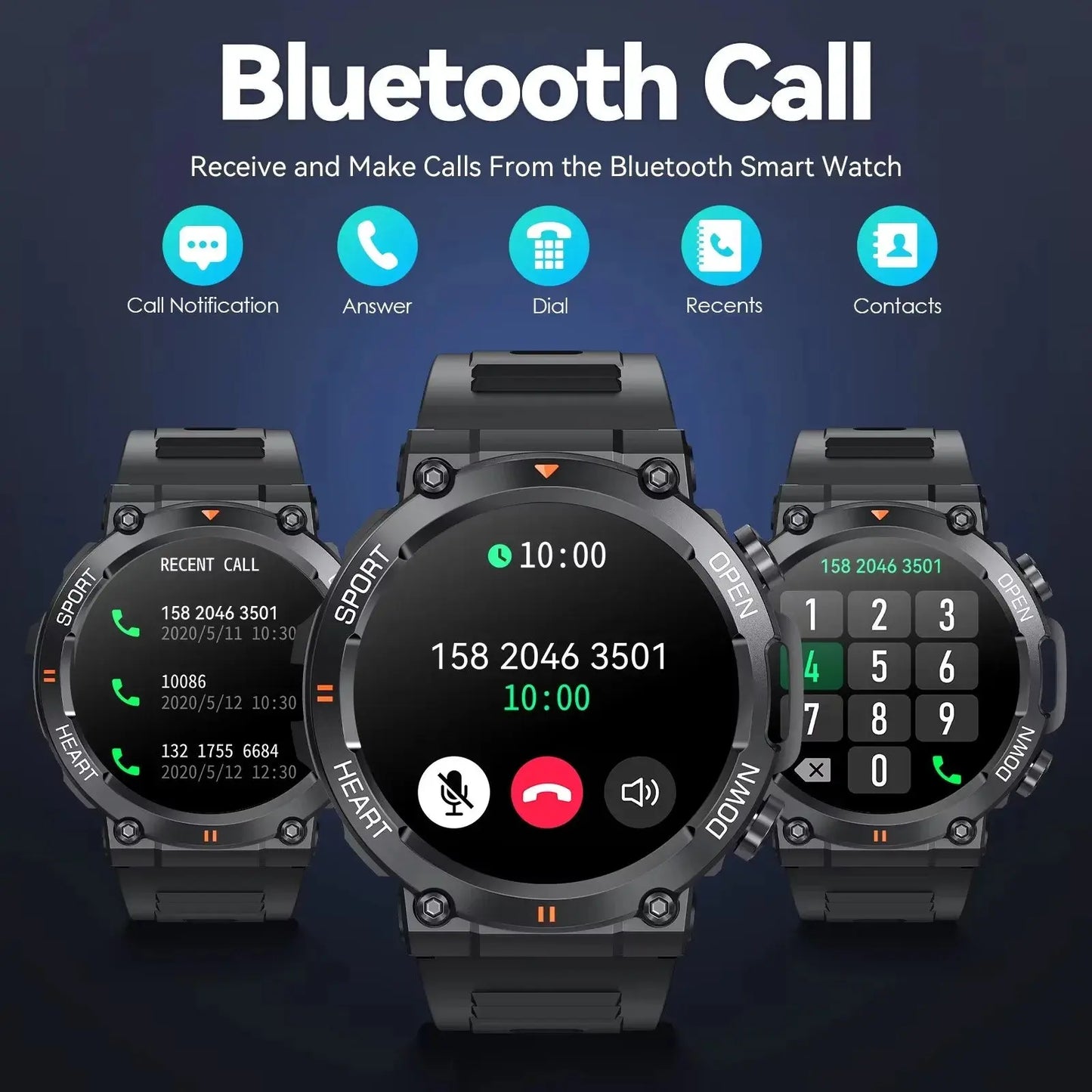 sports bluetooth call smartwatch my shop saver