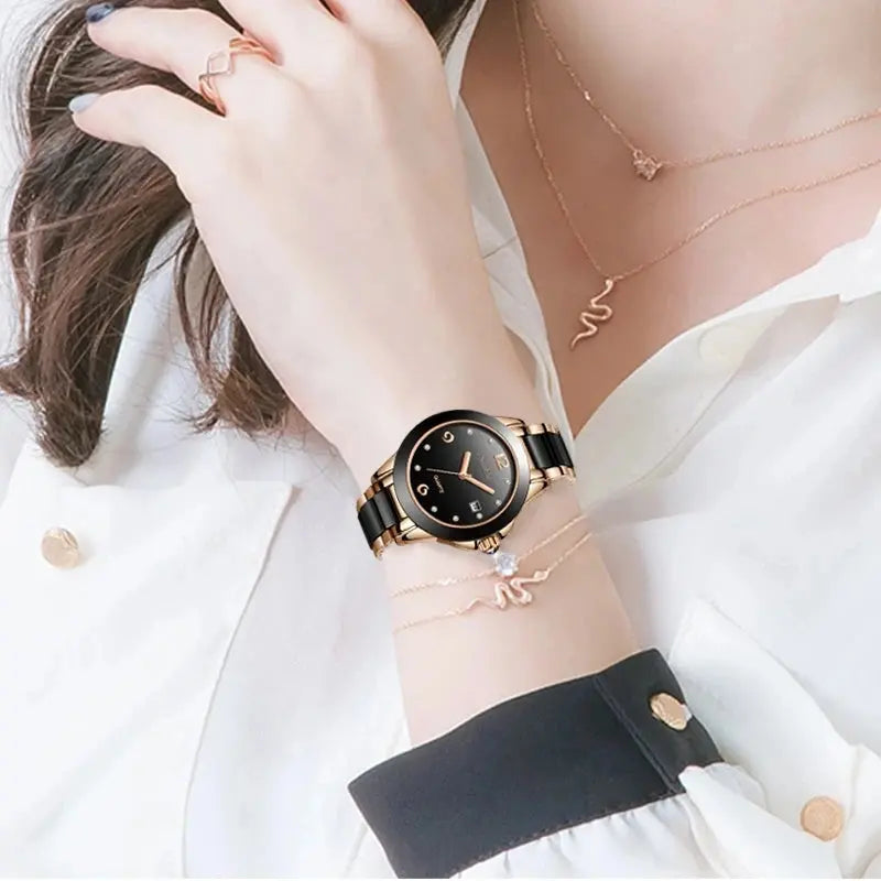 lige women’s fashion ceramic watch my shop saver