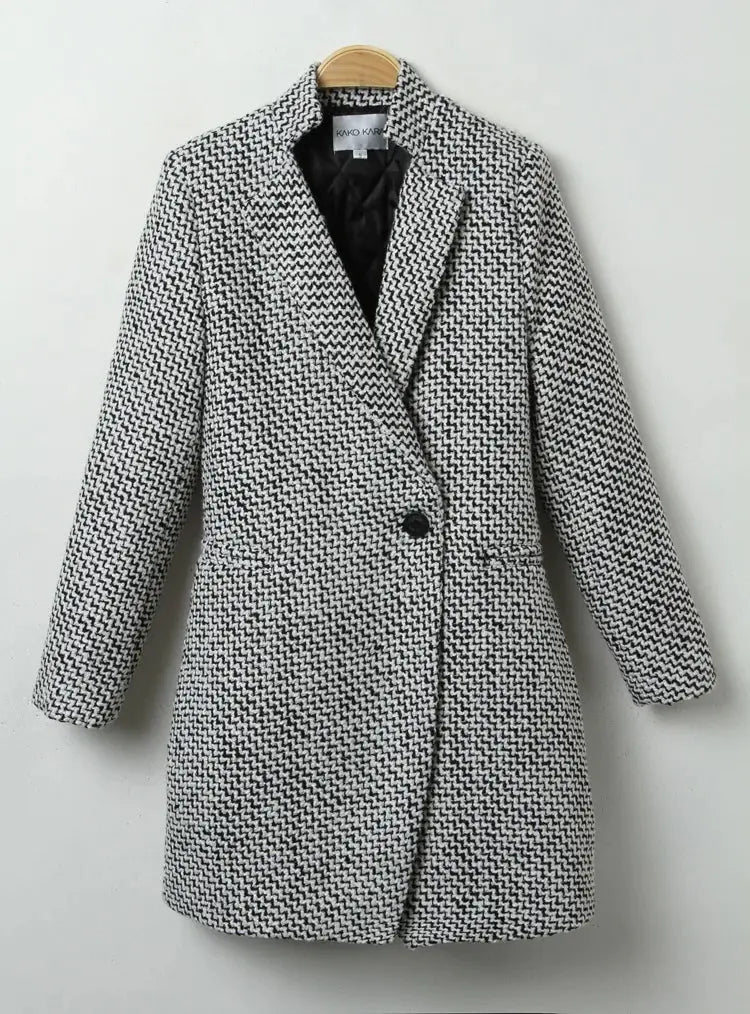 european houndstooth wool coat my shop saver