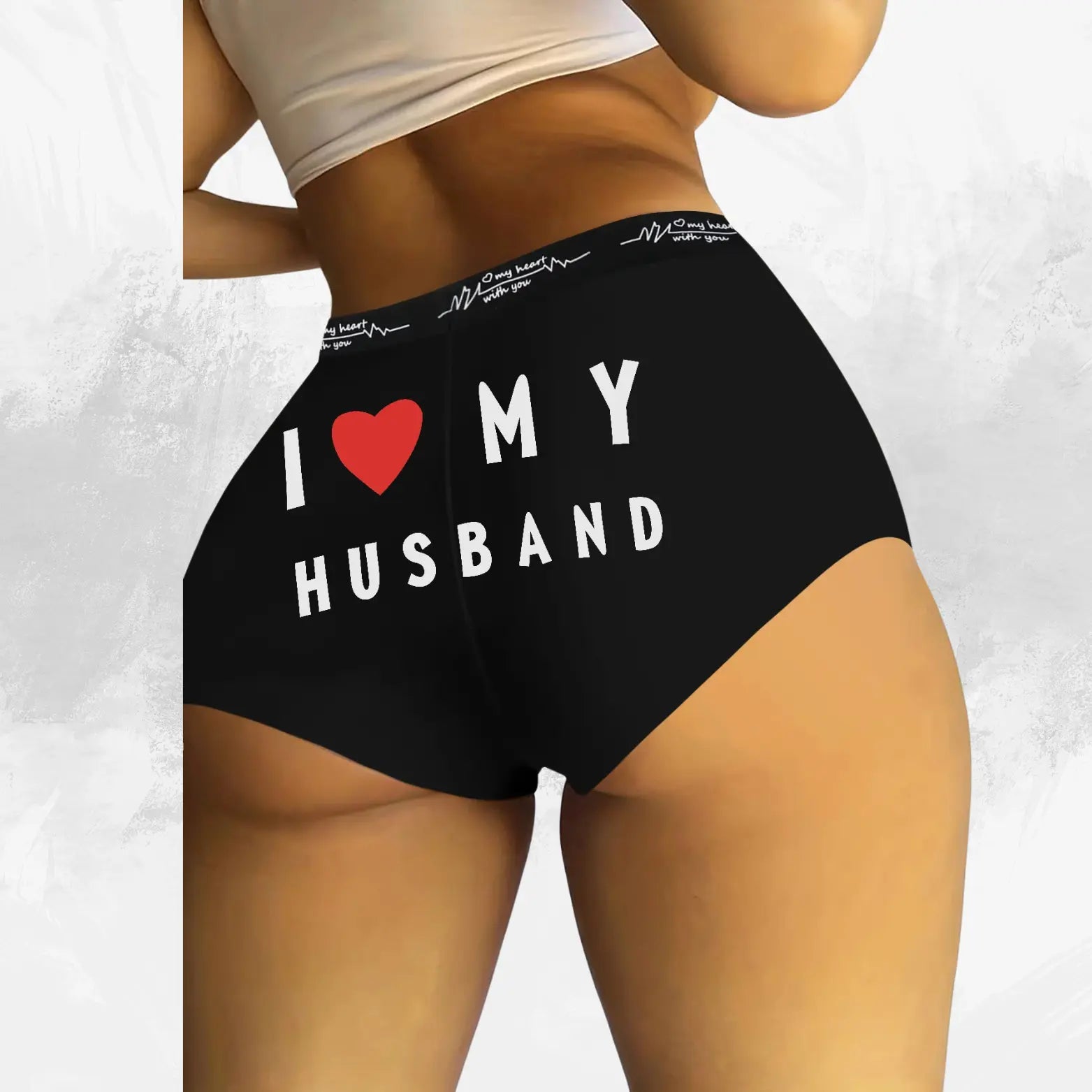 'I Love My Husband' Print Underwear Shorts My Shop Saver