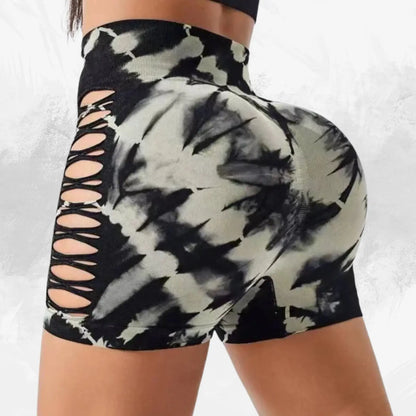 Seamless Tie Dye Shorts High Waist My Shop Saver