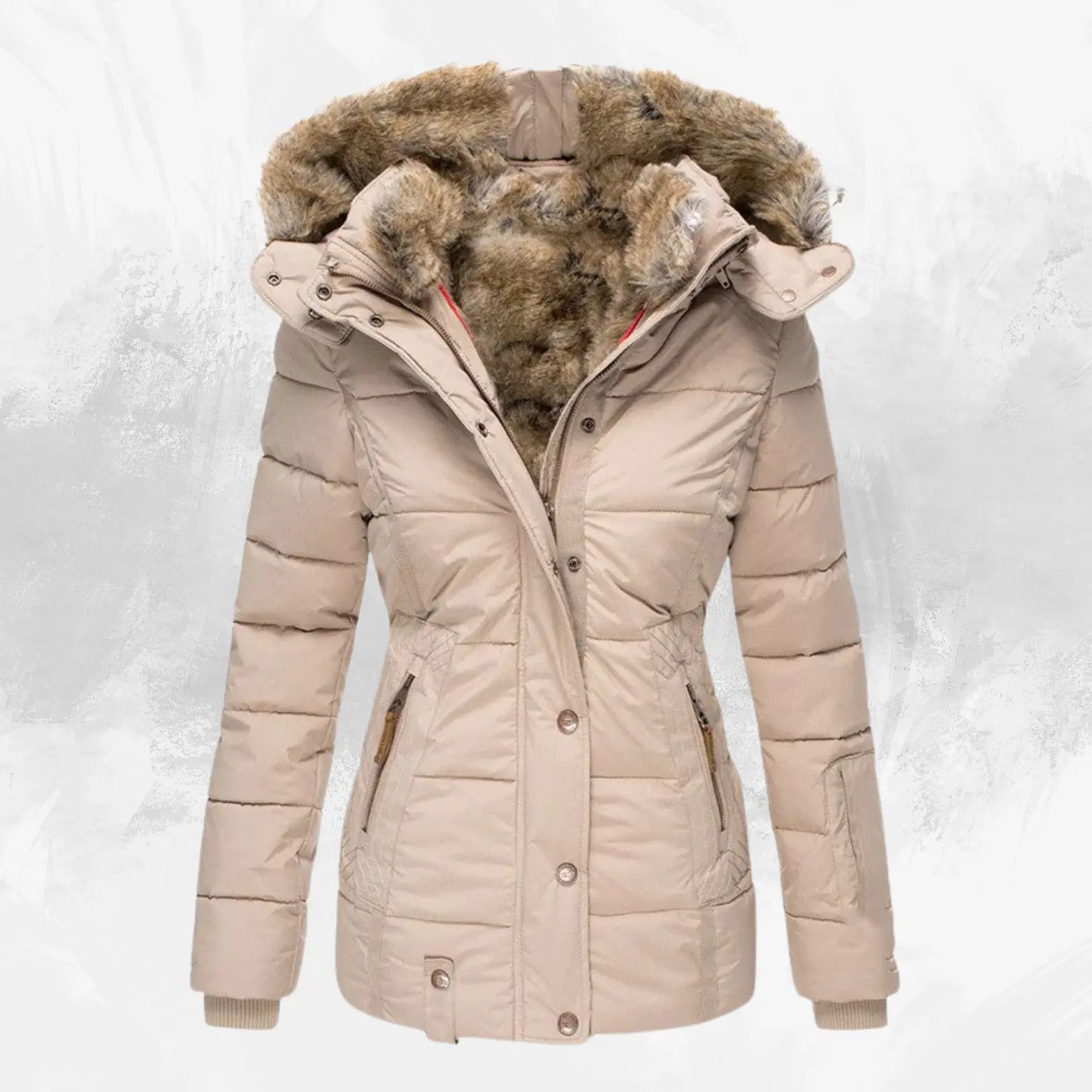 Winter Puffer Jacket with Faux Fur My Shop Saver