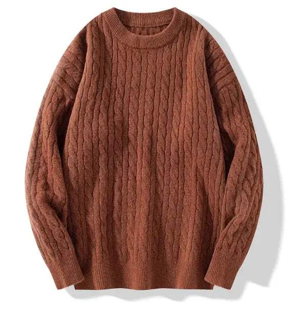 thick knit round neck sweater my shop saver