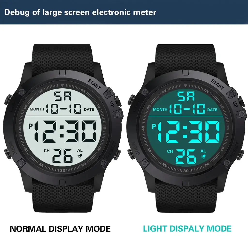 waterproof digital sports watch military tactical led backlight wristwatch men my shop saver