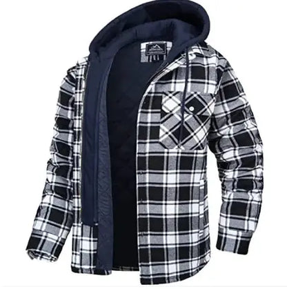 Men's Thick Padded Plaid Jacket My Shop Saver