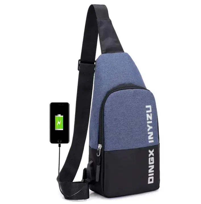 men's casual sports waterproof chest bag my shop saver