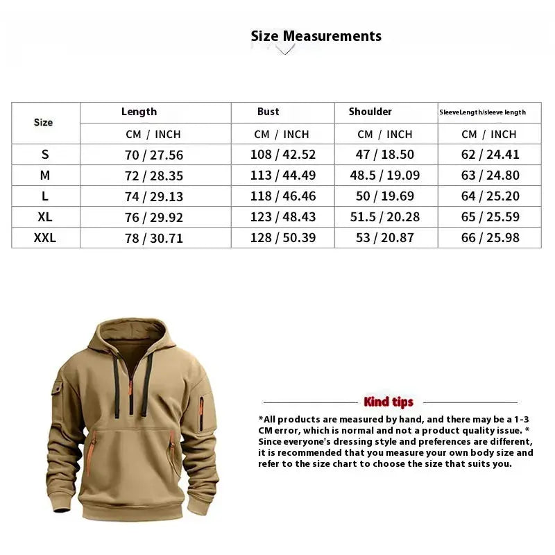 hooded sweatshirt with multi-pocket design my shop saver