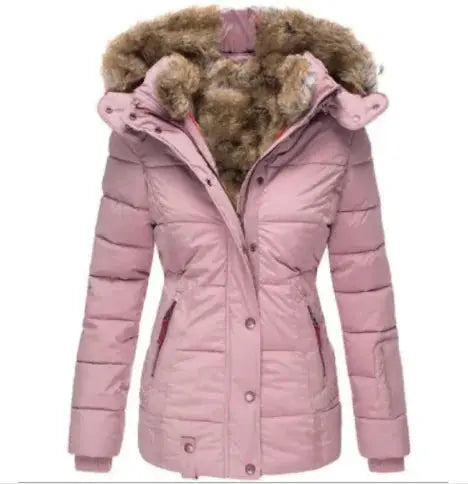 winter puffer jacket with faux fur my shop saver