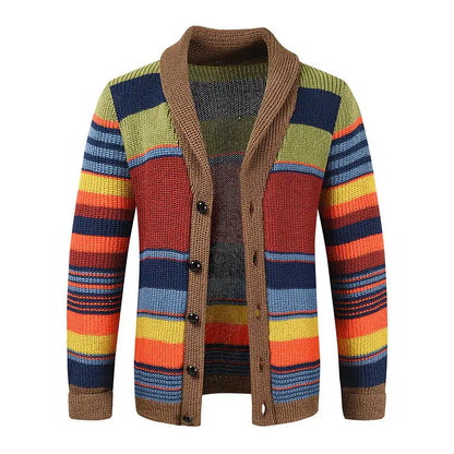 Color-Block Lapel Sweater Coat My Shop Saver