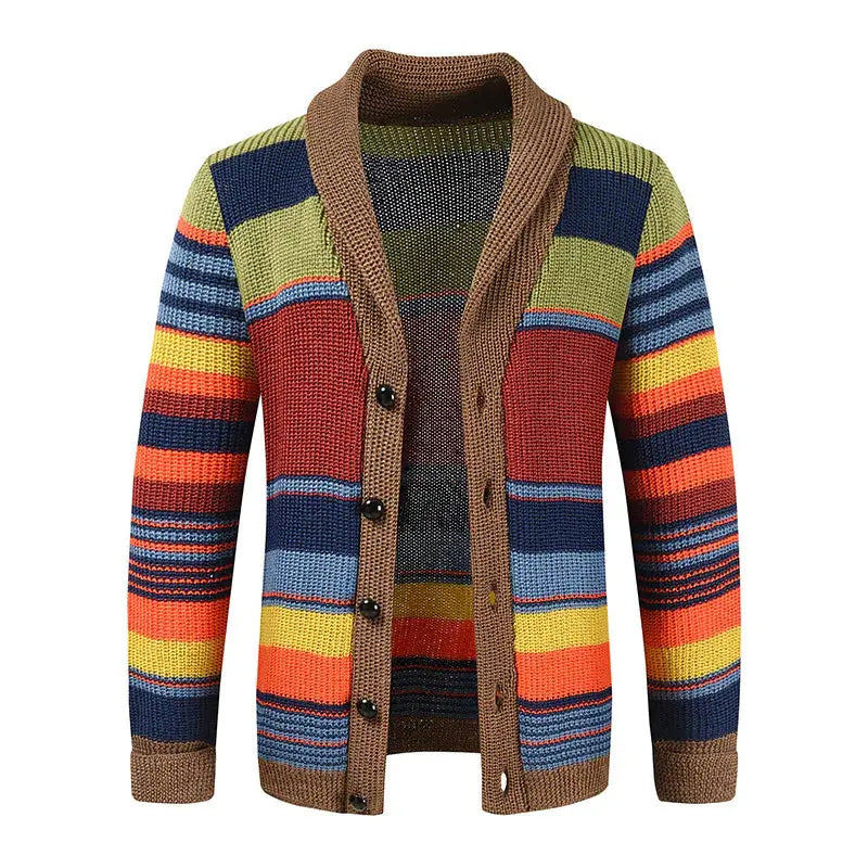 color-block lapel sweater coat my shop saver