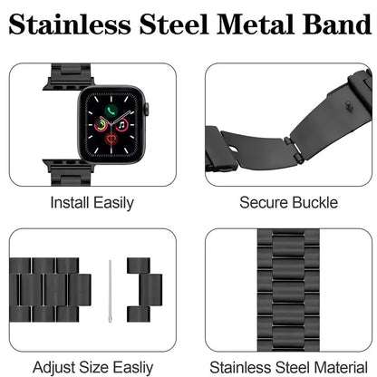 Stainless Steel For Apple Watch iWatch Band 8 7 6 5 4 3 2 SE 38/41/40/42/44/45mm My Shop Saver