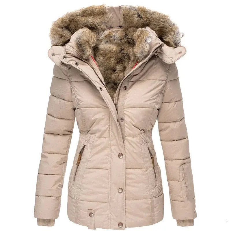 winter puffer jacket with faux fur my shop saver