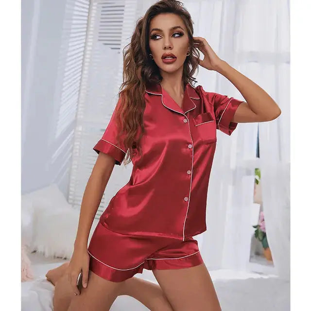 women's silk satin pajamas set my shop saver